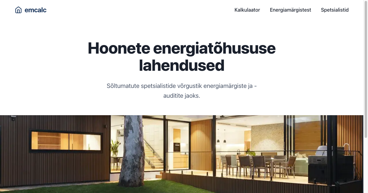 emcalc - Hoone Energiaklassi Kalkulaator